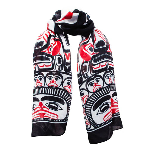 Bill Reid Children Of The Raven Artist Scarf