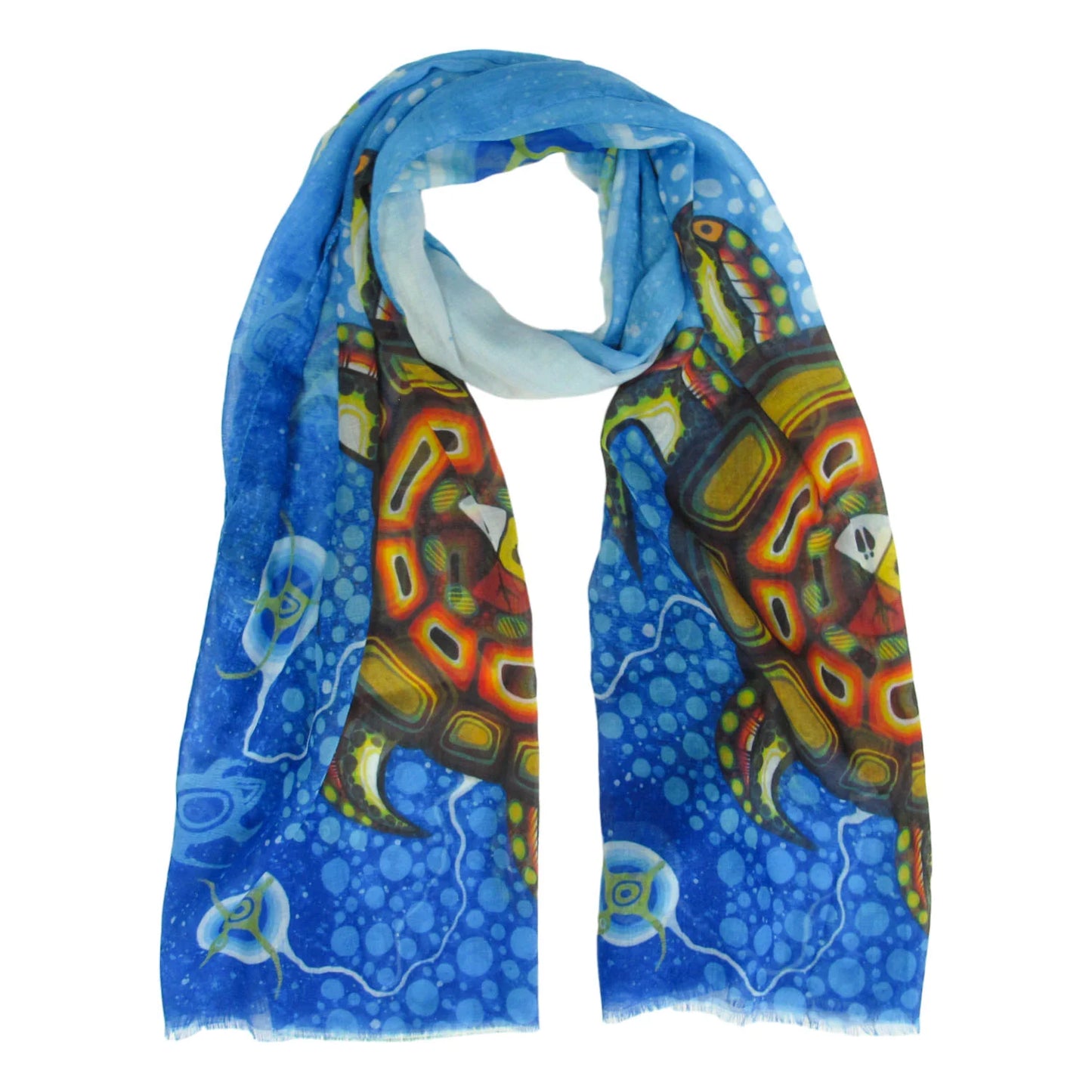 James Jacko Medicine Turtle Artist Scarf
